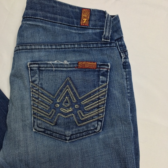 7FAM Bootcut Design Sz 26 - Picture 2 of 7